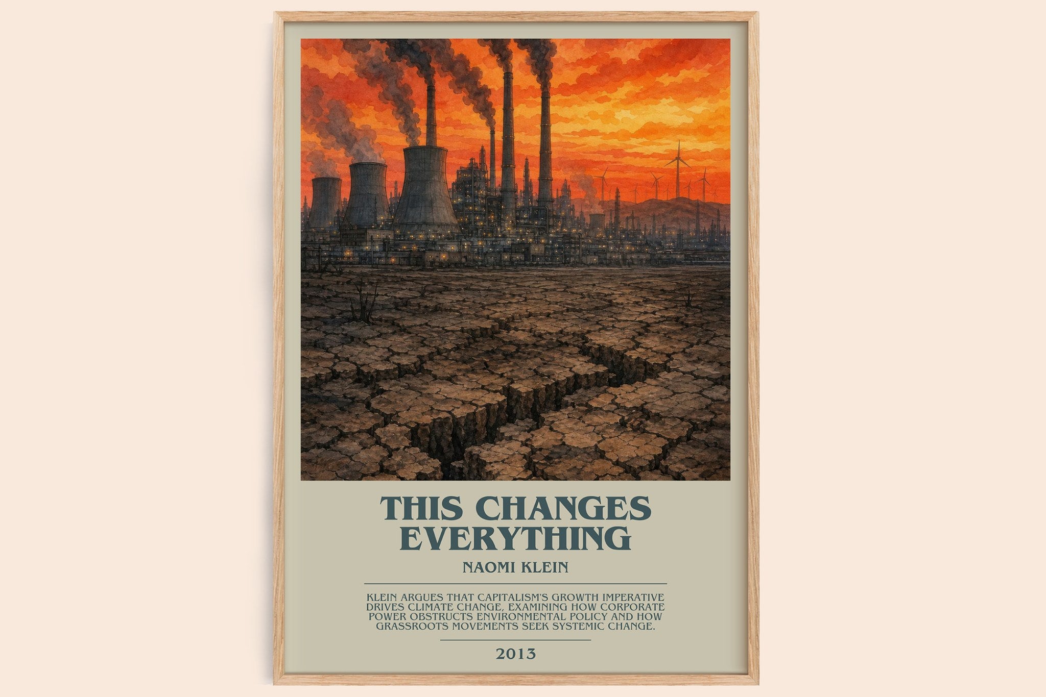 This Changes Everything Bookish Wall Art by Naomi Klein