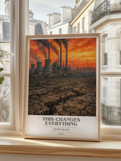 This Changes Everything book cover poster colour and style options – Naomi Klein book art
