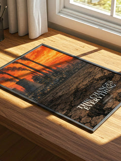 This Changes Everything watercolour book poster framed on wall – non fiction wall art