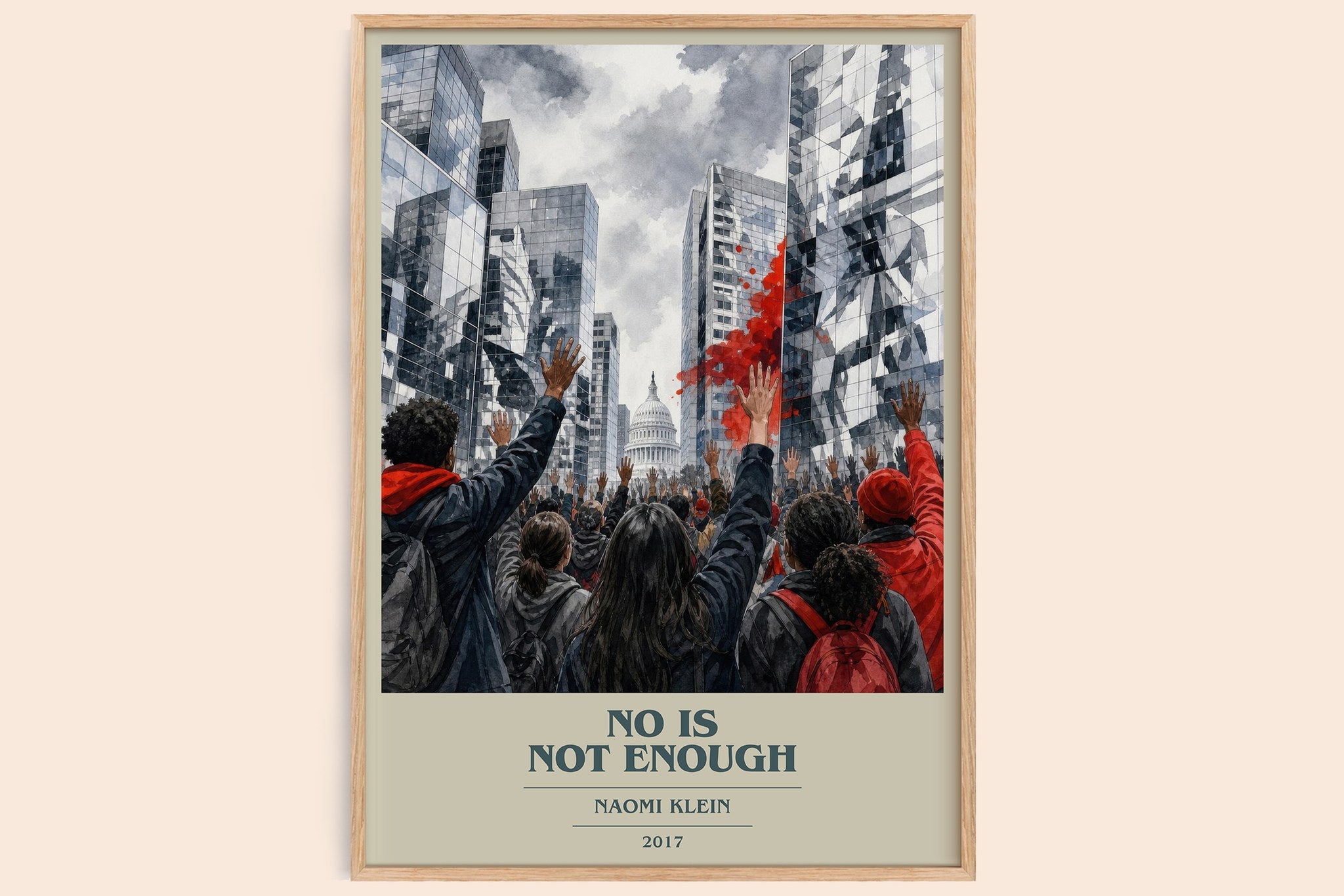 No Is Not Enough Book Cover Poster by Naomi Klein
