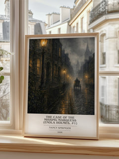 The Case of the Missing Marquess (Enola Holmes, #1) book cover poster colour and style options – Nancy Springer book art