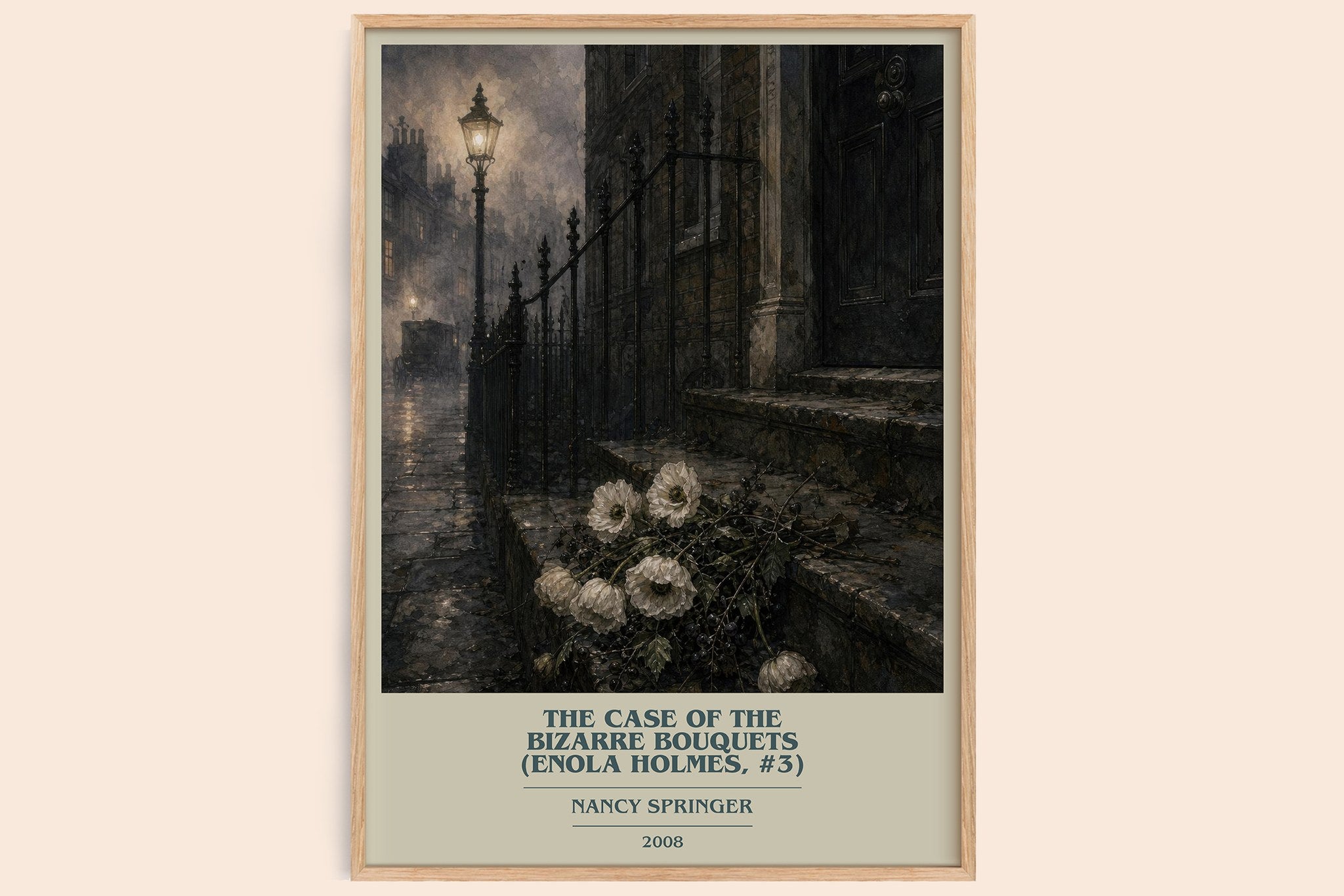Case of the Bizarre Bouquets (Enola Holmes, #3) Book Cover Poster by Nancy Springer