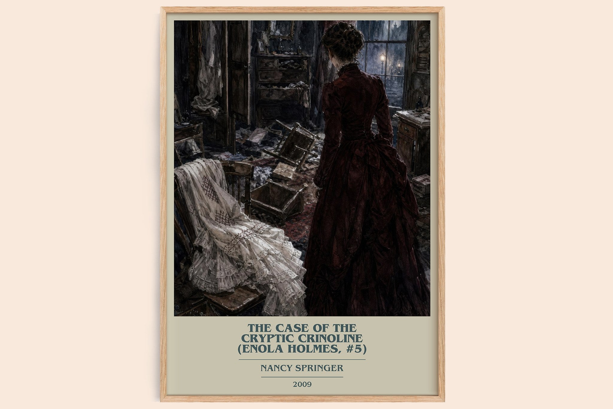 Case of the Cryptic Crinoline (Enola Holmes, #5) Book Cover Poster by Nancy Springer