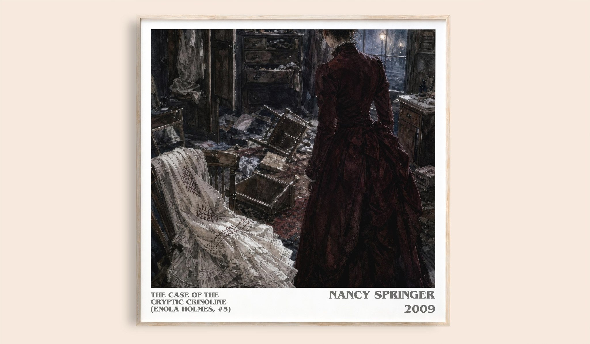 Case of the Cryptic Crinoline (Enola Holmes, #5) Literary Art Print by Nancy Springer