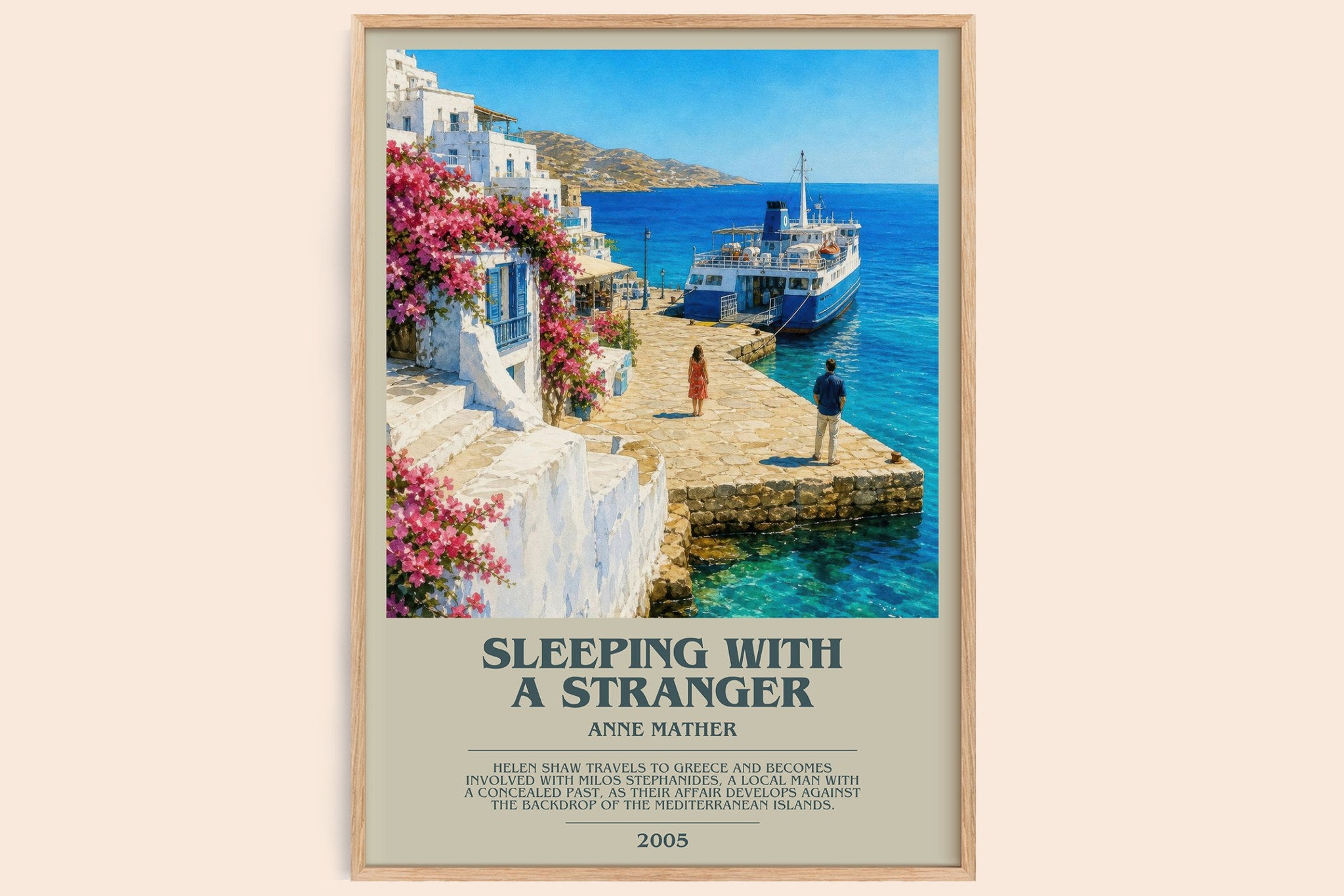 Sleeping with a Stranger Bookish Wall Art by Anne Mather