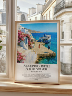 Sleeping with a Stranger bookish poster colour and style options – Anne Mather book art