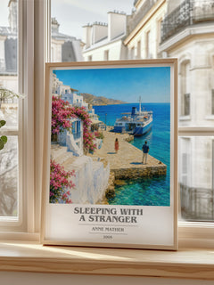 Sleeping with a Stranger book cover poster colour and style options – Anne Mather book art