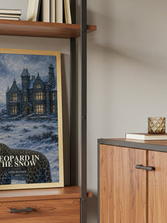 Leopard in the Snow book watercolour illustration paper finish options – matte satin gloss