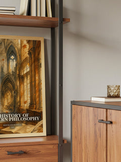 A History of Western Philosophy book watercolour illustration paper finish options – matte satin gloss