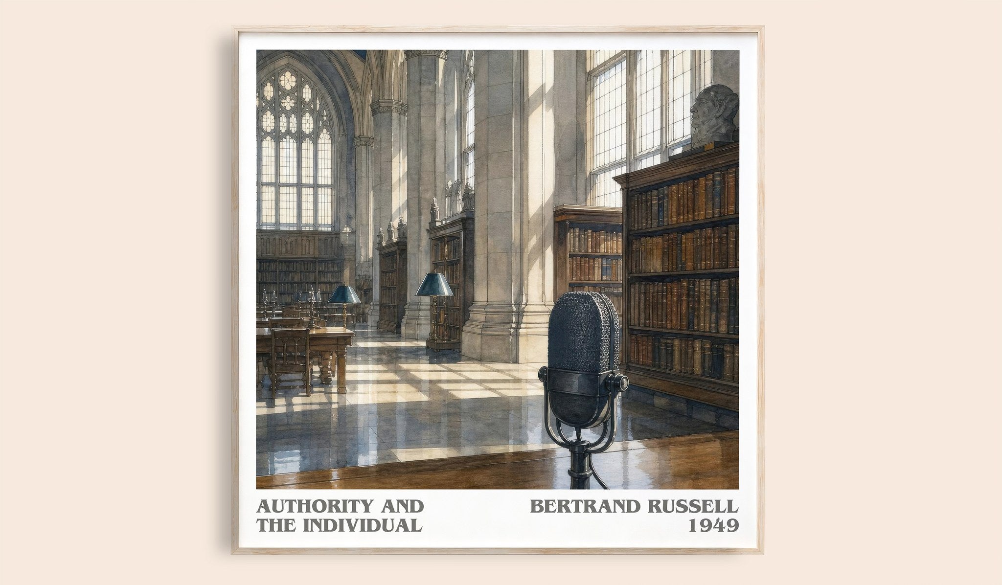 Authority and the Individual Literary Art Print by Bertrand Russell