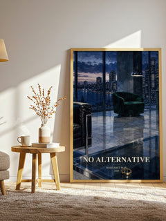 No Alternative watercolour print in frame leaning in hallway – romance wall art