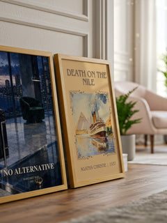 No Alternative watercolour print framed by window – literary home decor