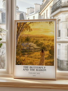 The Butterfly and the Baron book cover poster colour and style options – Margaret Way book art
