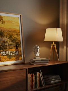 The Butterfly and the Baron watercolour print on bookshelf – Margaret Way fan gift