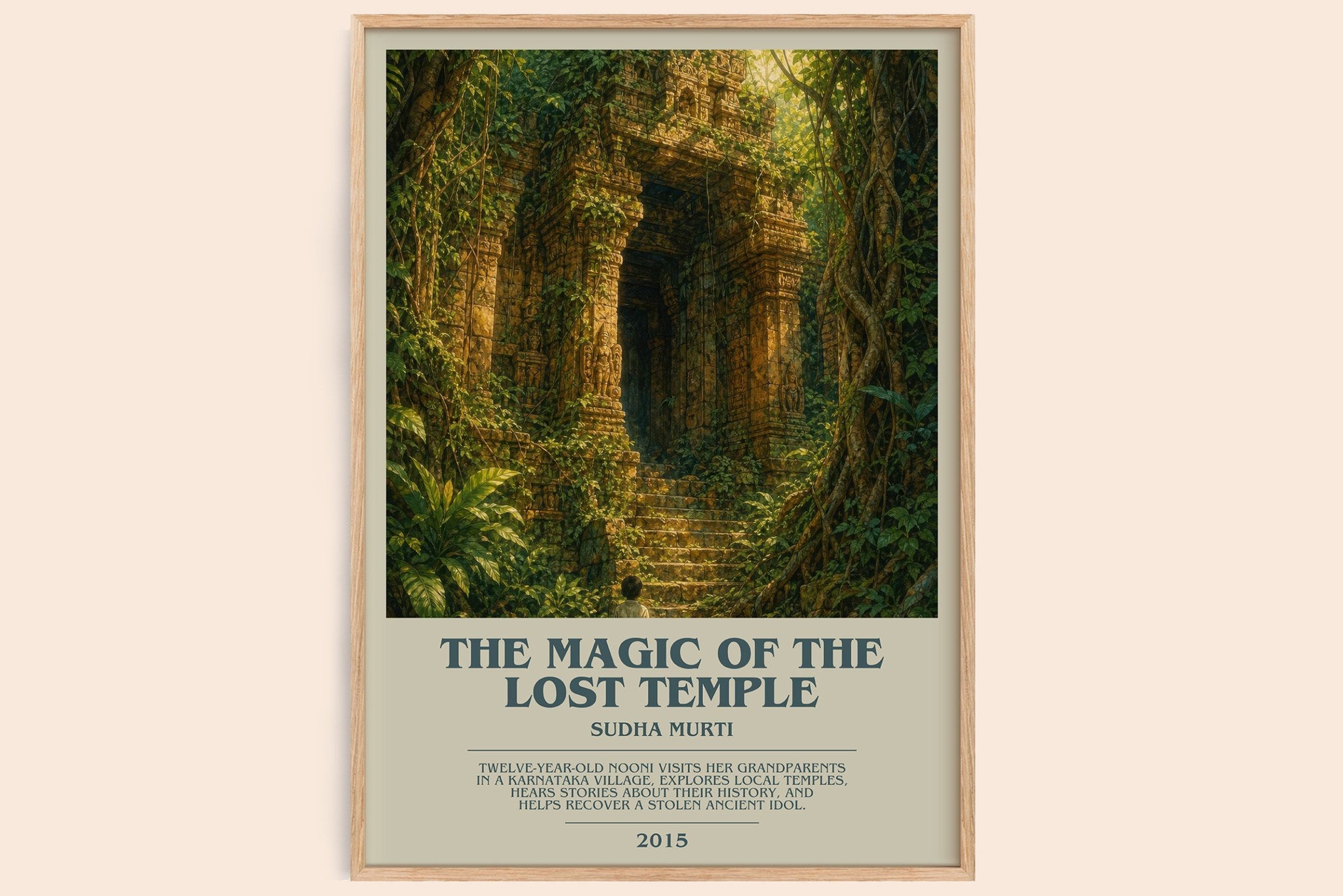 The Magic of the Lost Temple Bookish Wall Art by Sudha Murti