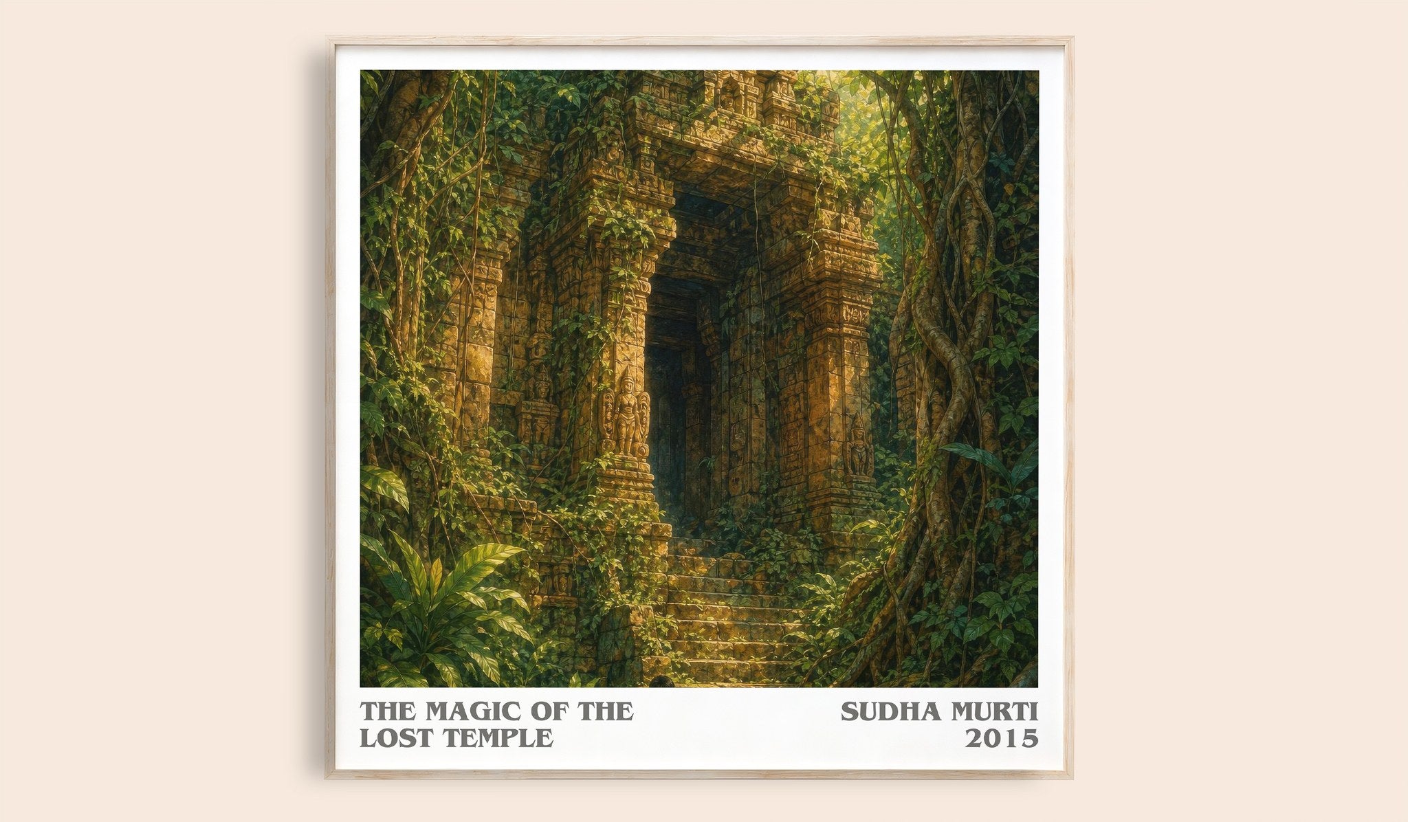 The Magic of the Lost Temple Literary Art Print by Sudha Murti