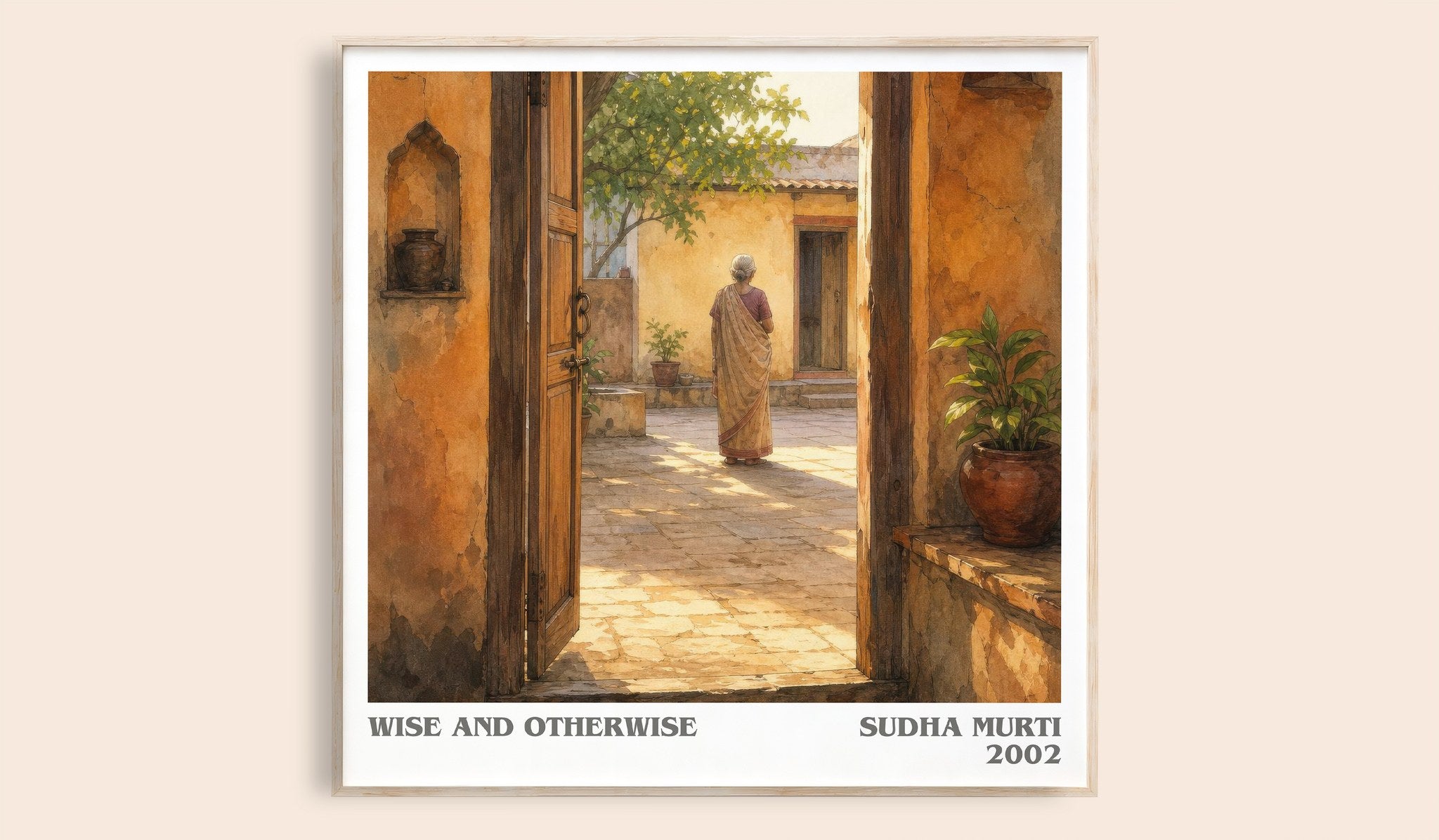 Wise and otherwise Literary Art Print by Sudha Murti