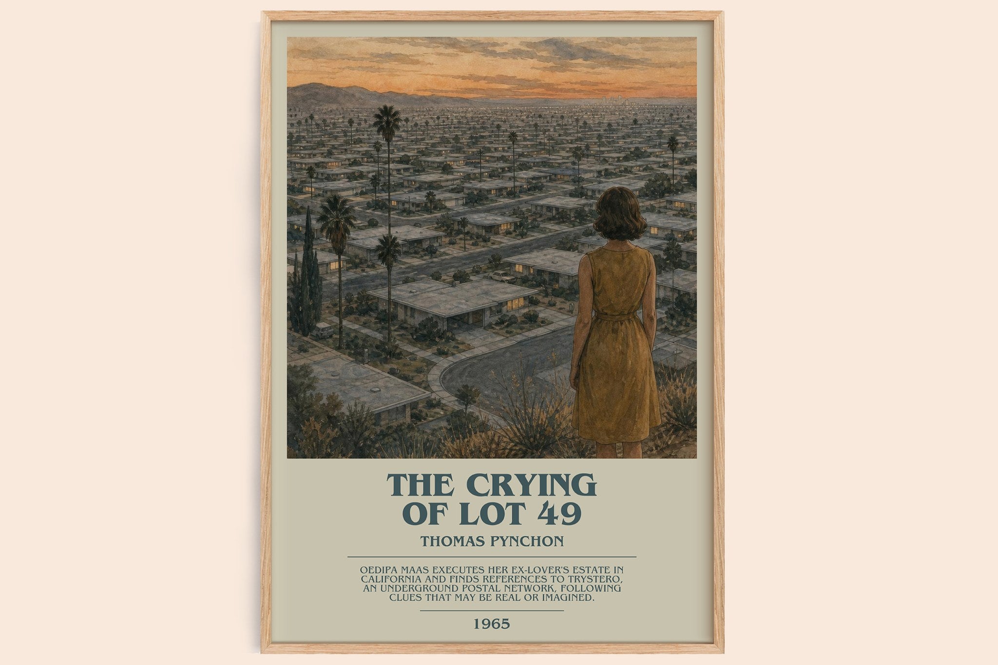 The Crying of Lot 49 Bookish Wall Art by Thomas Pynchon