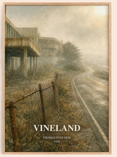 Vineland watercolour book poster by Thomas Pynchon – framed literary art print
