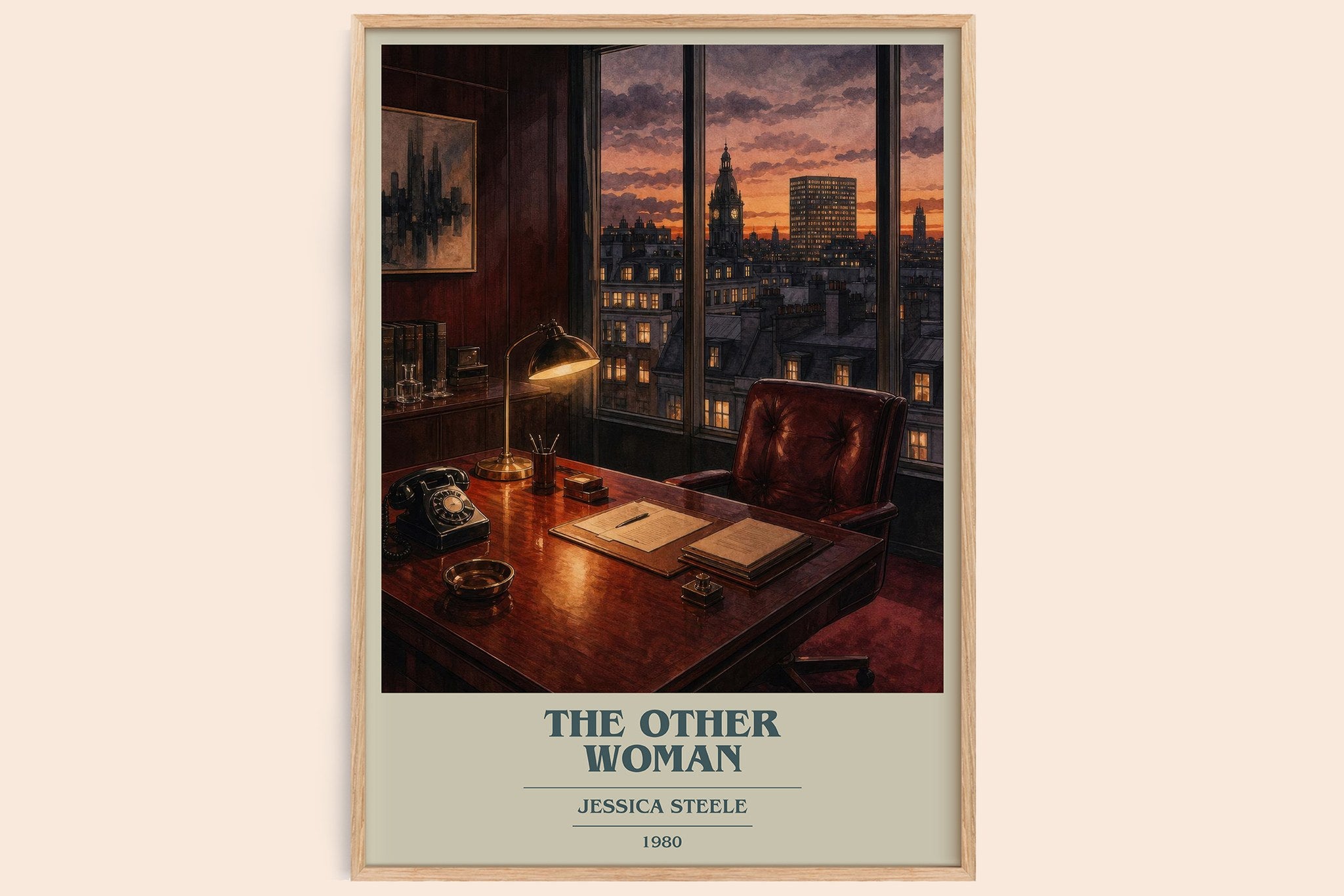 The Other Woman Book Cover Poster by Jessica Steele