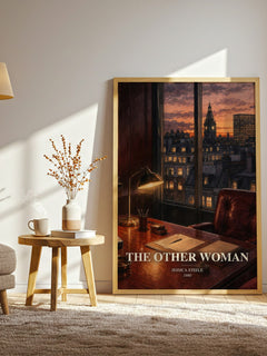 The Other Woman watercolour print in frame leaning in hallway – romance wall art