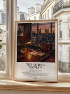 The Other Woman bookish poster colour and style options – Jessica Steele book art
