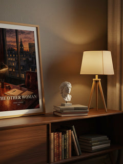 The Other Woman watercolour print on bookshelf – Jessica Steele fan gift