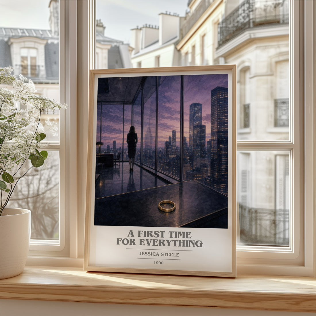 A First Time for Everything book cover poster colour and style options – Jessica Steele book art