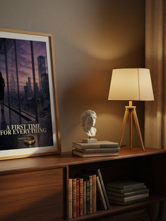A First Time for Everything watercolour print on bookshelf – Jessica Steele fan gift
