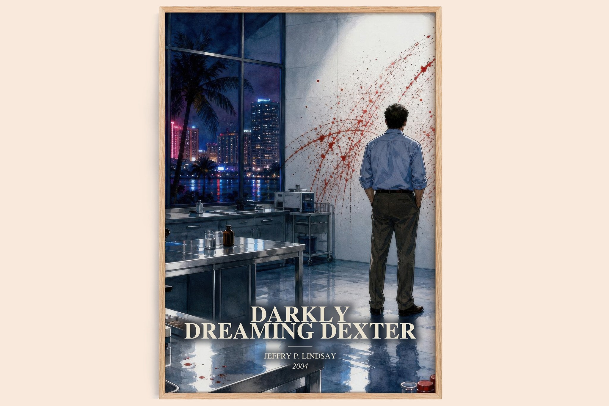 Darkly dreaming Dexter Book Watercolour Illustration by J. Lindsay