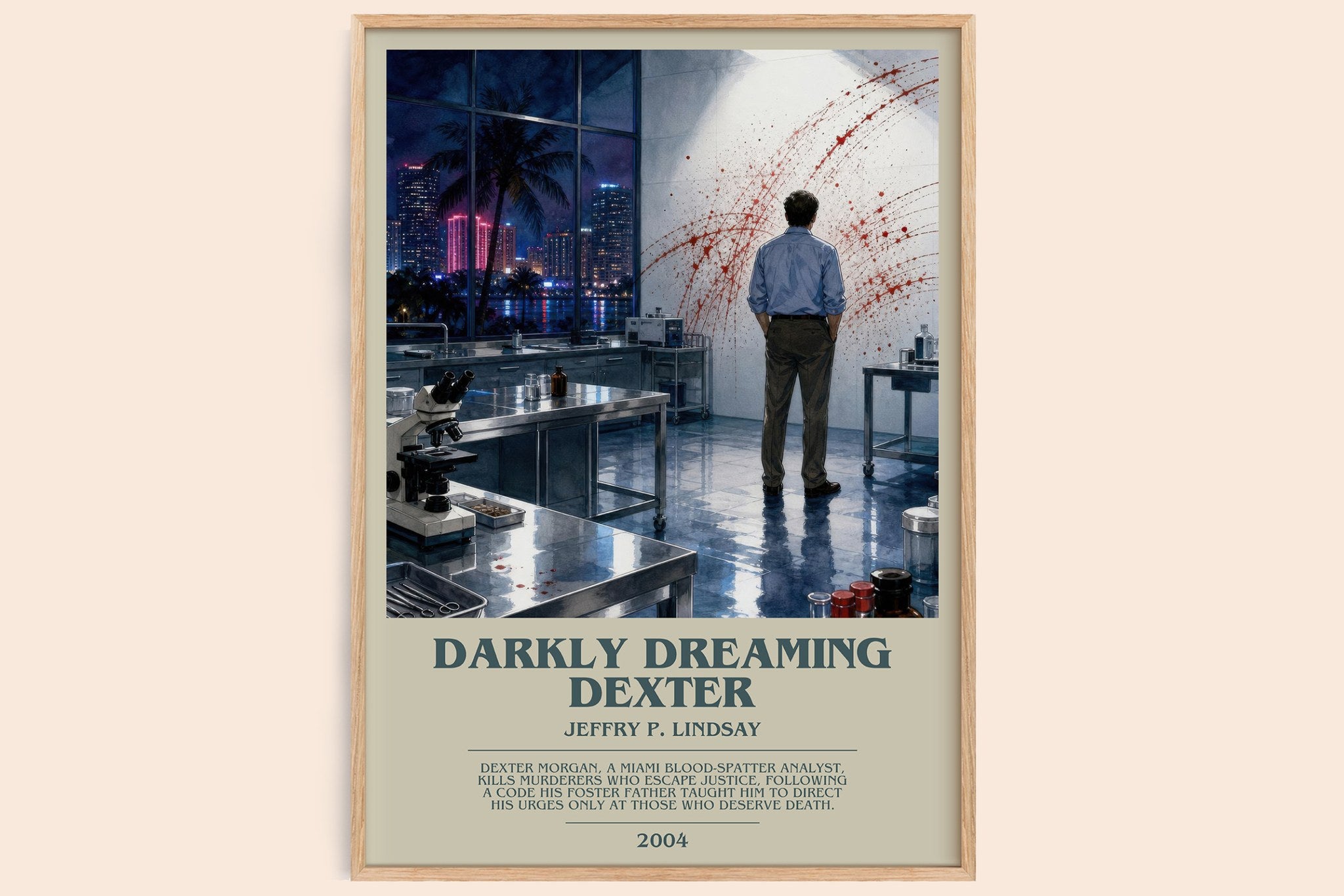 Darkly dreaming Dexter Bookish Wall Art by Jeffry P. Lindsay