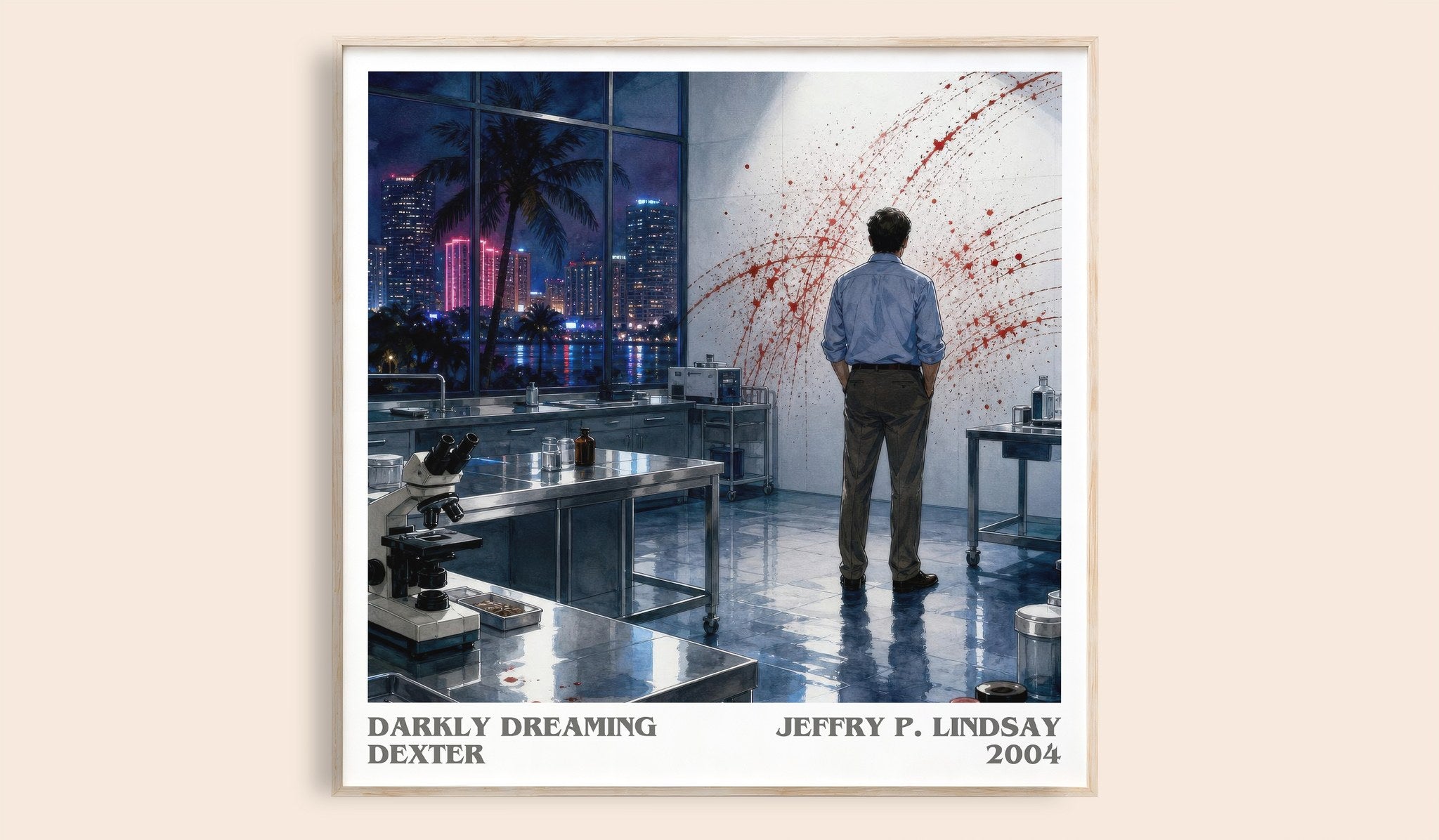 Darkly dreaming Dexter Literary Art Print by Jeffry P. Lindsay