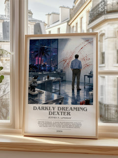 Darkly dreaming Dexter bookish poster colour and style options – Jeffry P. Lindsay book art