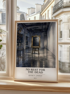 No Rest for the Dead book cover poster colour and style options – Jeffry P. Lindsay book art