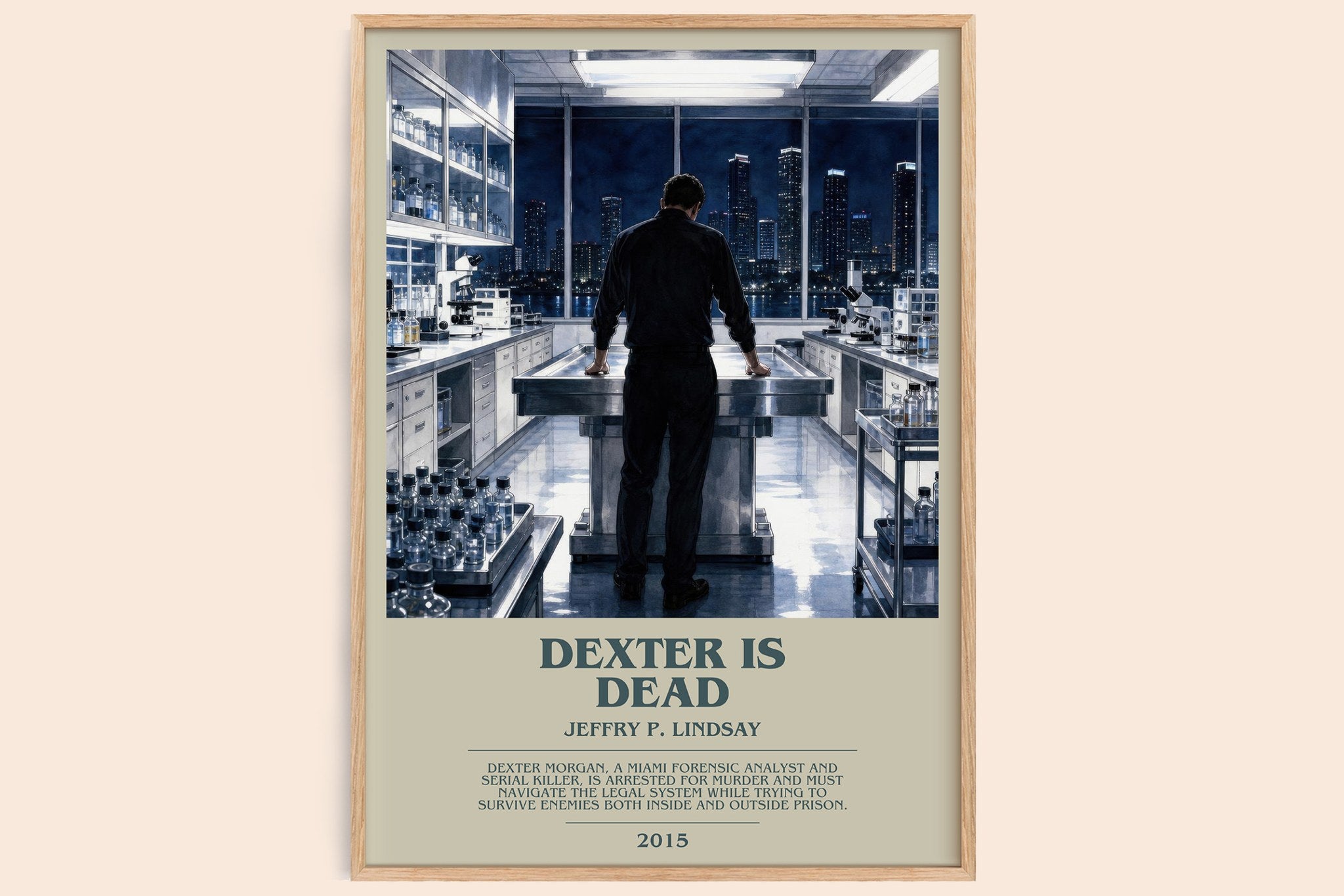 Dexter is dead Bookish Wall Art by Jeffry P. Lindsay