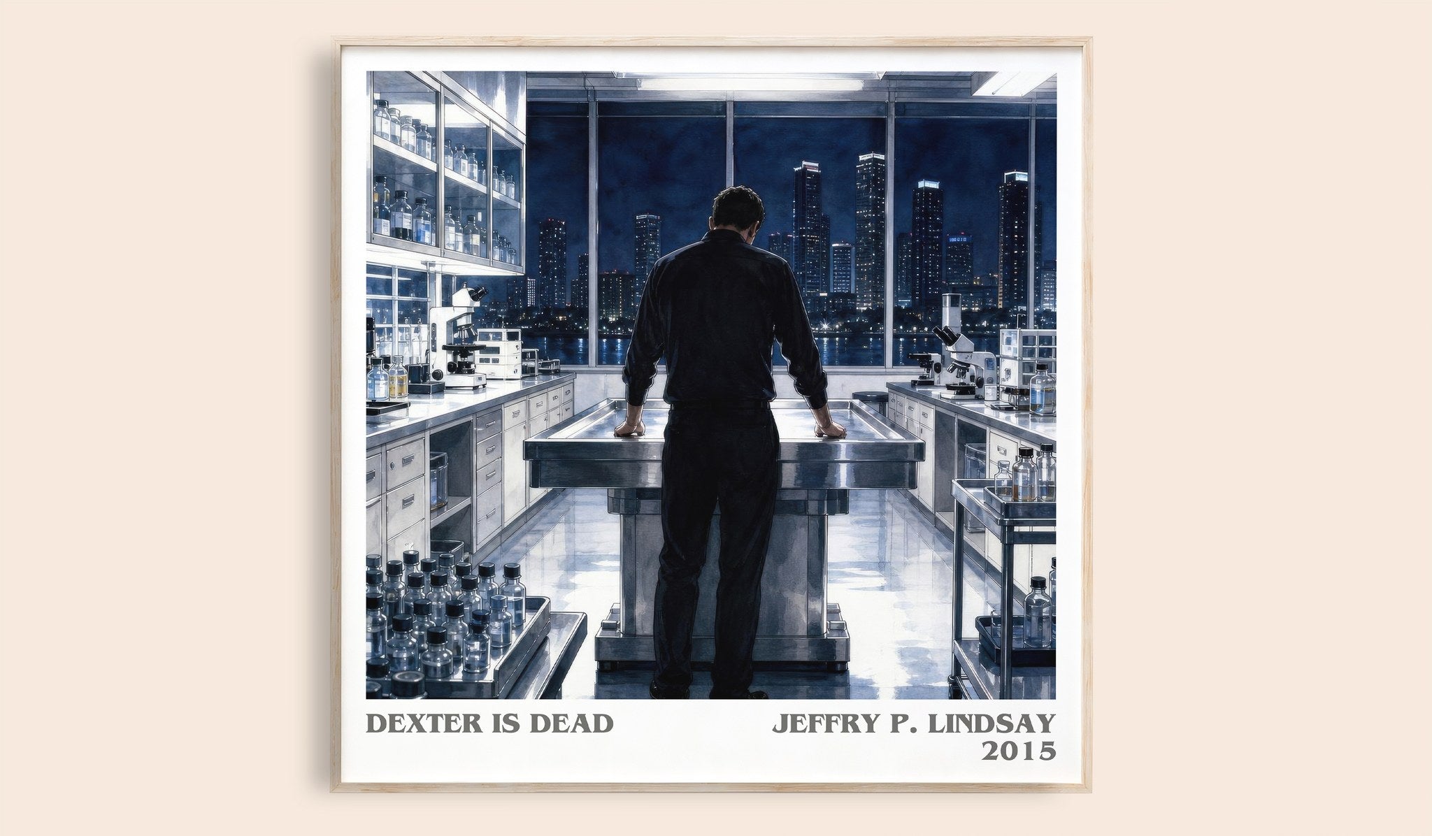Dexter is dead Literary Art Print by Jeffry P. Lindsay