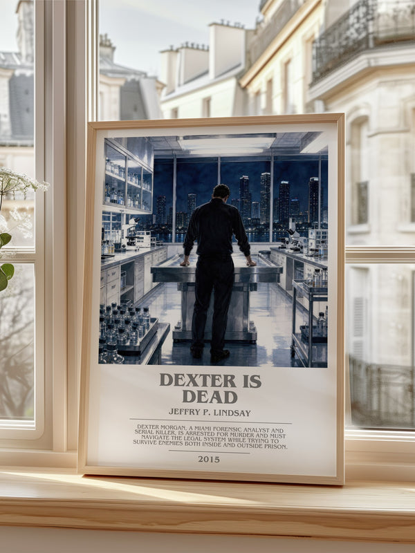 Dexter is dead bookish poster colour and style options – Jeffry P. Lindsay book art