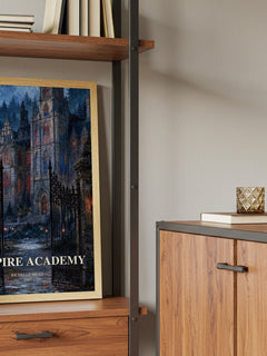 Vampire Academy book watercolour illustration paper finish options – matte satin gloss