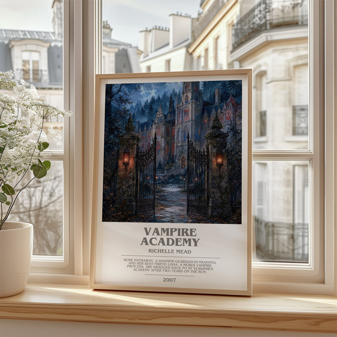 Vampire Academy bookish poster colour and style options – Richelle Mead book art