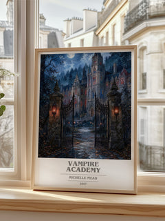 Vampire Academy book cover poster colour and style options – Richelle Mead book art