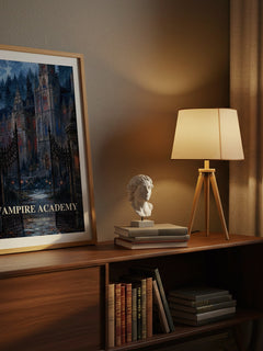 Vampire Academy watercolour print on bookshelf – Richelle Mead fan gift