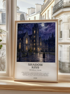 Shadow Kiss bookish poster colour and style options – Richelle Mead book art