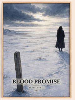 Blood Promise watercolour book poster by Richelle Mead – framed literary art print
