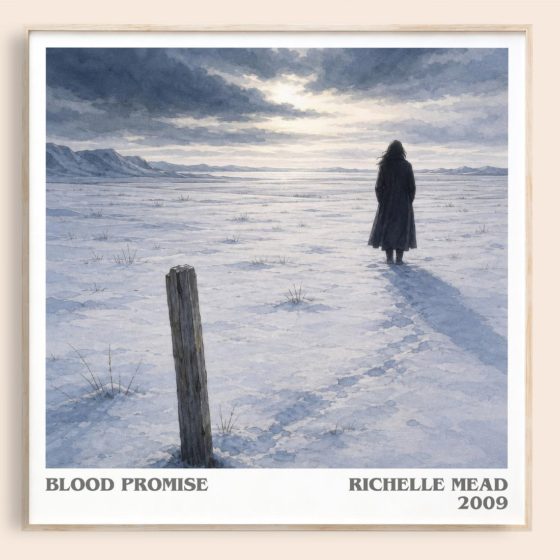 Blood Promise literary book poster by Richelle Mead – framed literary art print