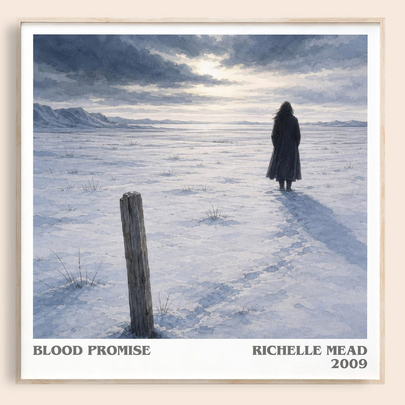 Blood Promise literary book poster by Richelle Mead – framed literary art print
