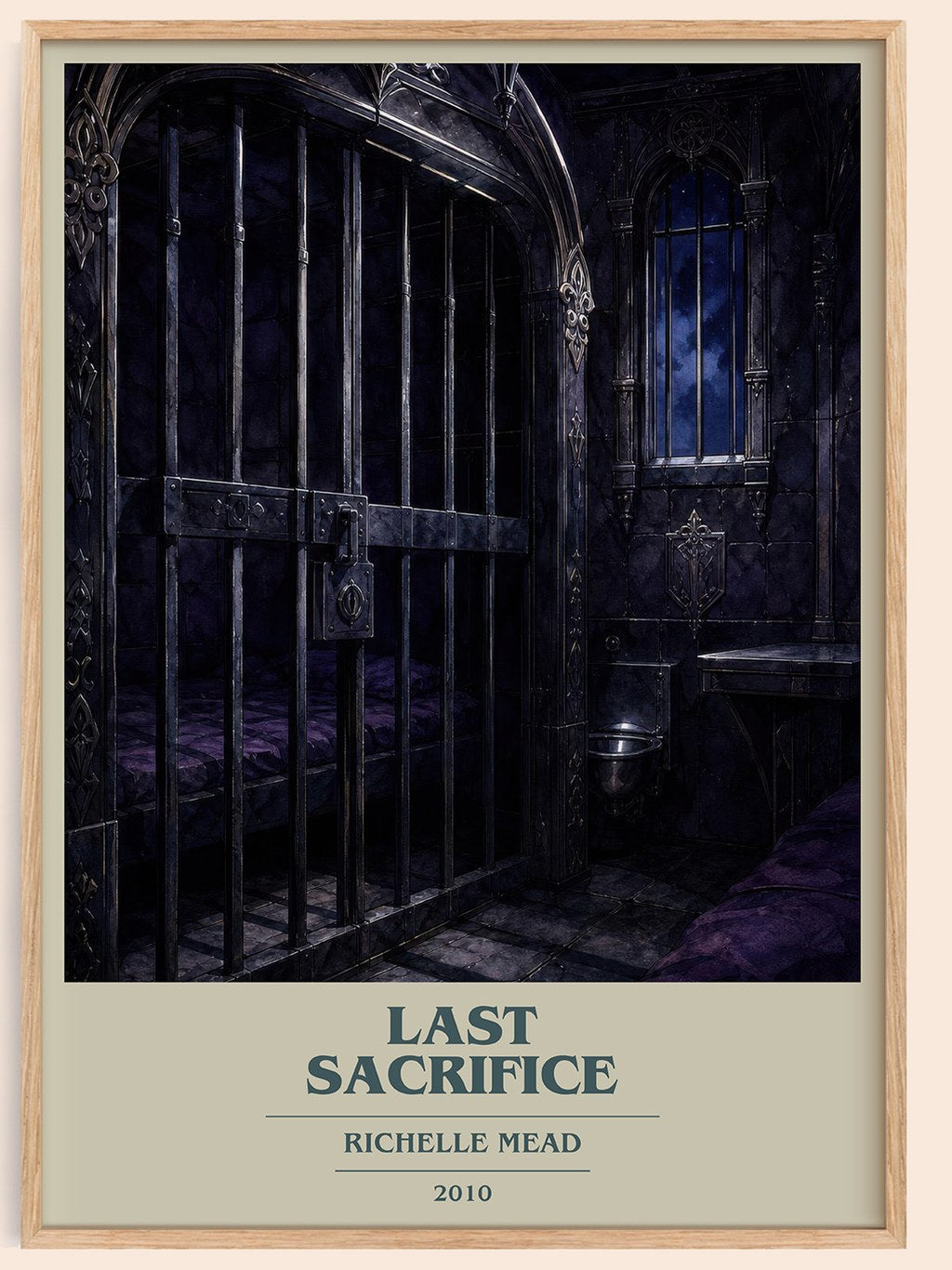 Last Sacrifice book cover book poster by Richelle Mead – framed literary art print