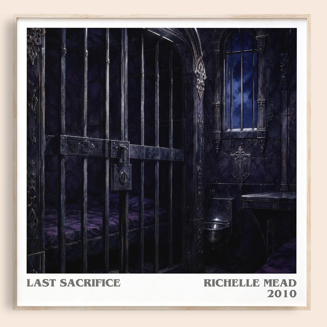 Last Sacrifice literary book poster by Richelle Mead – framed literary art print