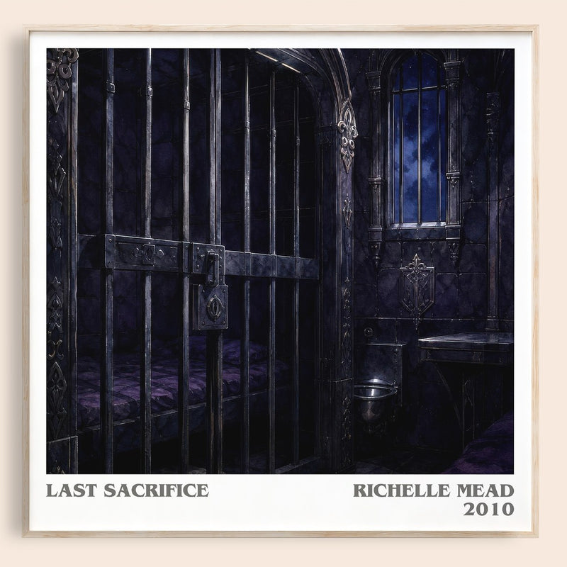 Last Sacrifice literary book poster by Richelle Mead – framed literary art print