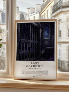 Last Sacrifice bookish poster colour and style options – Richelle Mead book art