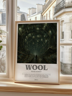 Wool bookish poster colour and style options – Hugh Howey book art